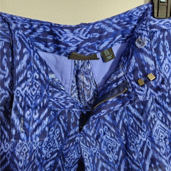 Cynthia Rowley Women's 100% Blue Linen Shorts Size 6 Small - Picture 5 of 7